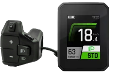 FIT Compact színes kijelző elektromos kerékpárhoz és FIT Remote Basic